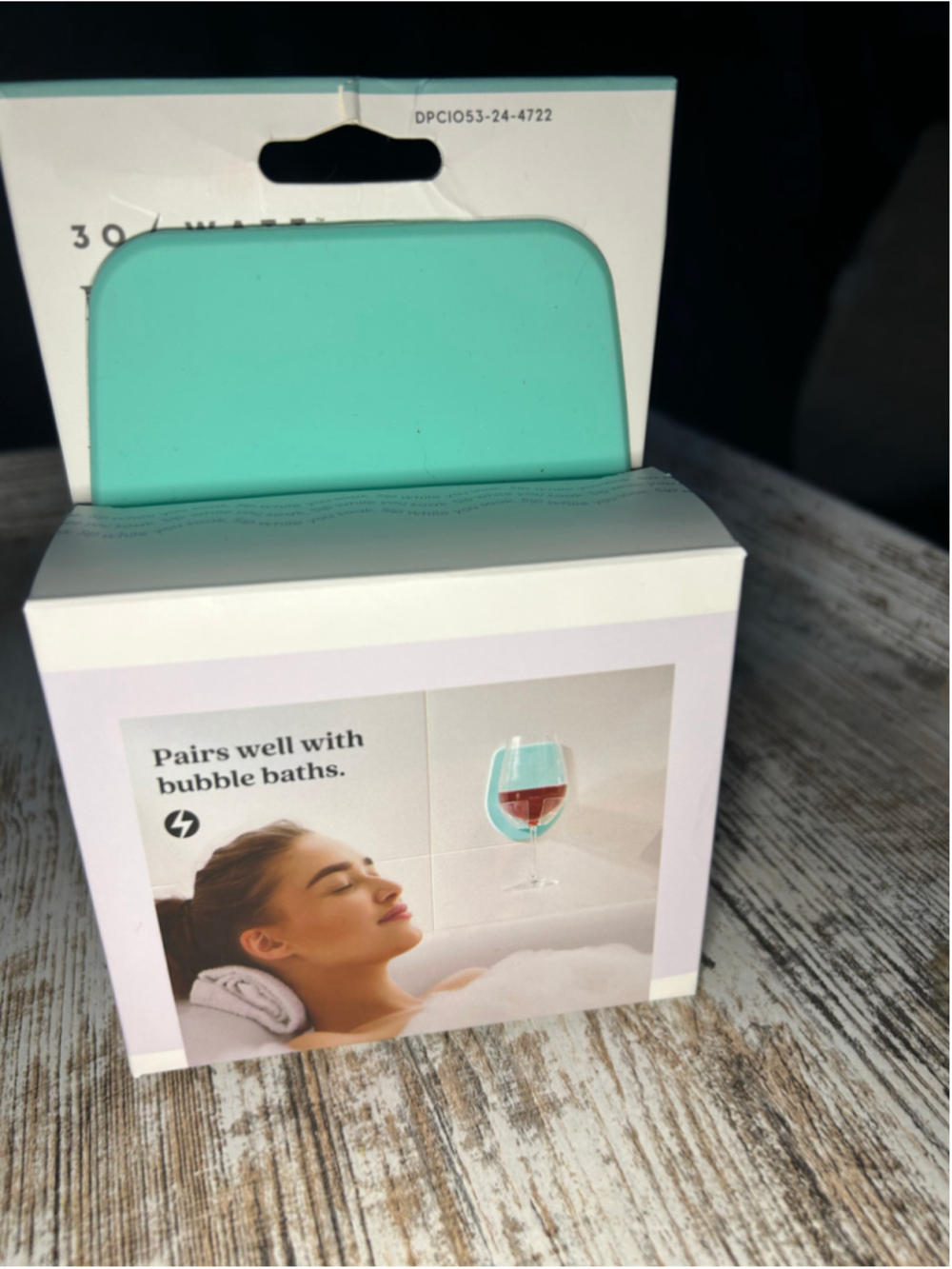 30 Watt Bath Wine Holder One Size Seafoam White